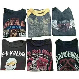 Kids Lucky Brand Shirt Lot Long & Short Sleeve Size 5